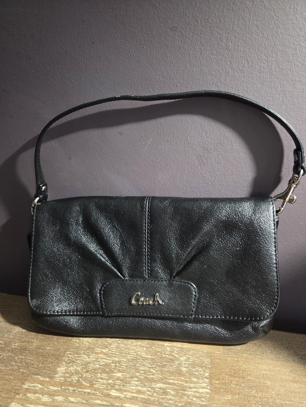 Vintage Coach Small Pleated Bag